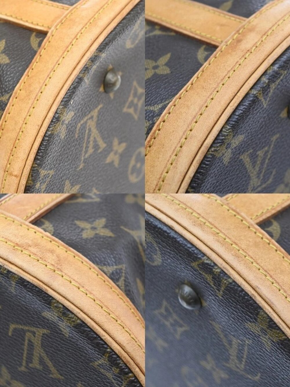LOUIS VUITTON BUCKET GM Shoulder Tote Bag Monogram Leather Brown M42236 89MA672 - Picture 7 of 15